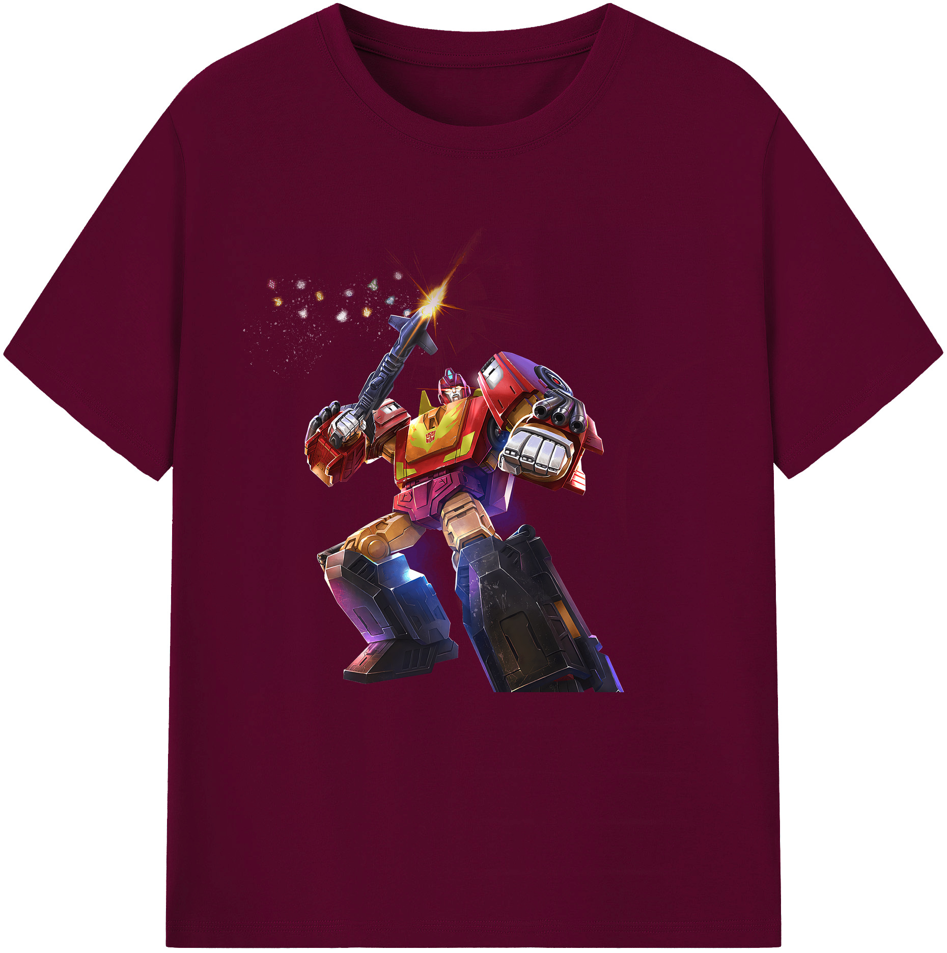 （画像用） Transformers トランスフォーマー レディースカジュアルプリントTシャツ（綿100％）